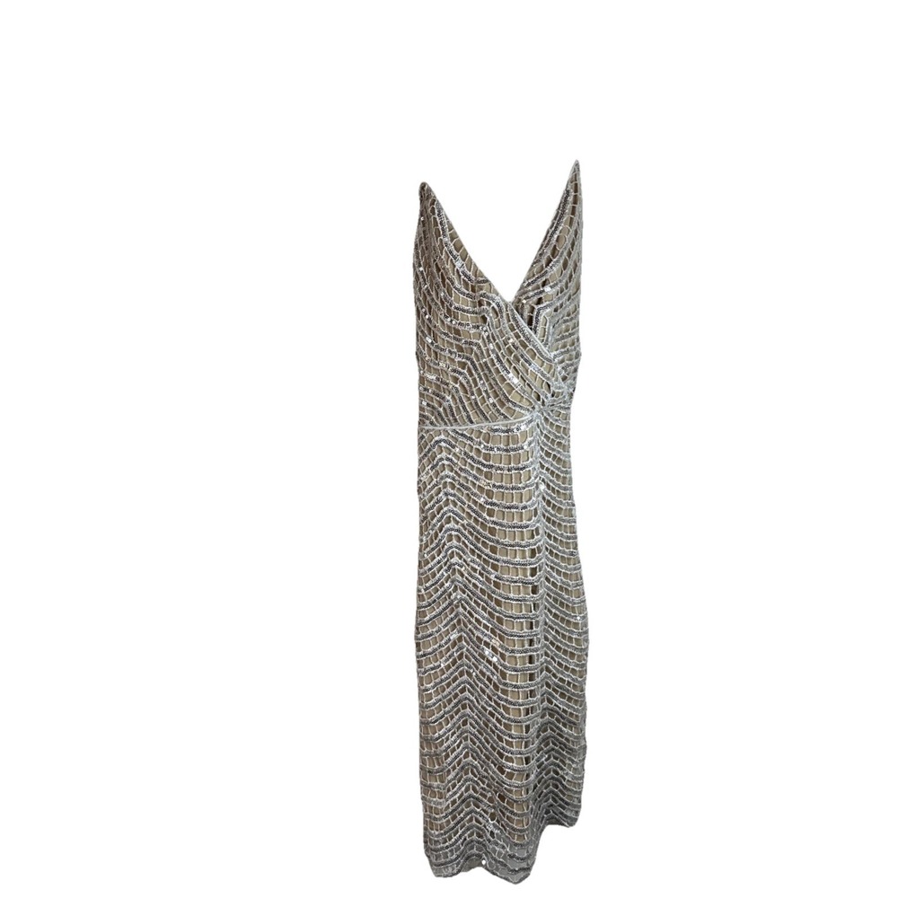 NWT Lulus Mini Dress Womens Sz XS Lele White and Silver Sequin Party Cocktail - Picture 3 of 10